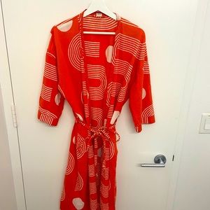 Block Shop Textiles cotton robe with sash, size S/M